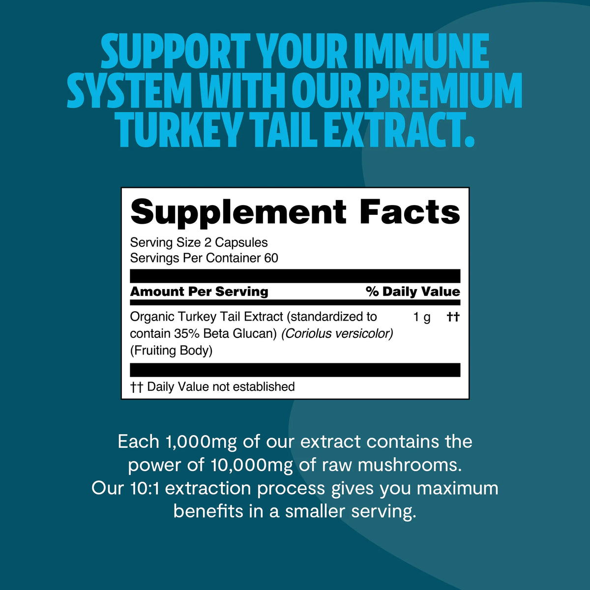 Organic Turkey Tail Capsules