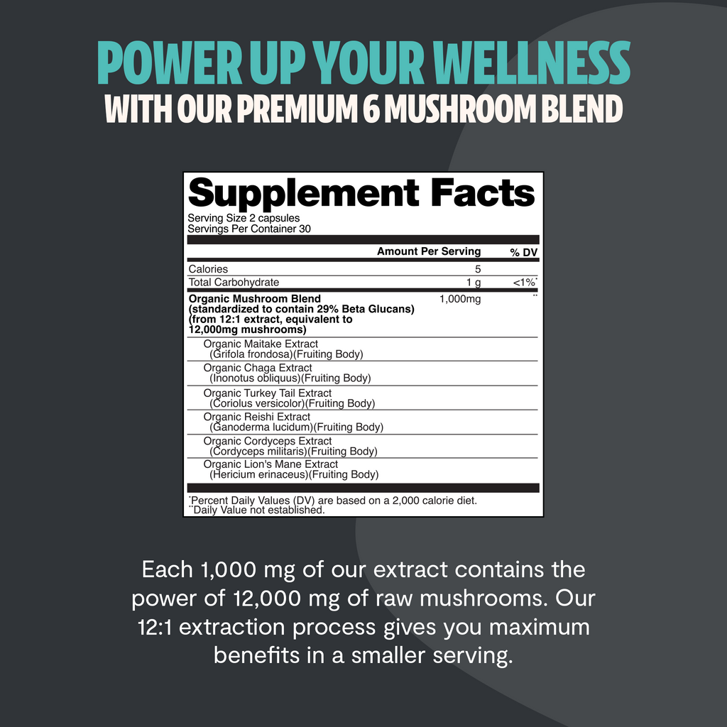 Organic Mushroom Complex Capsules