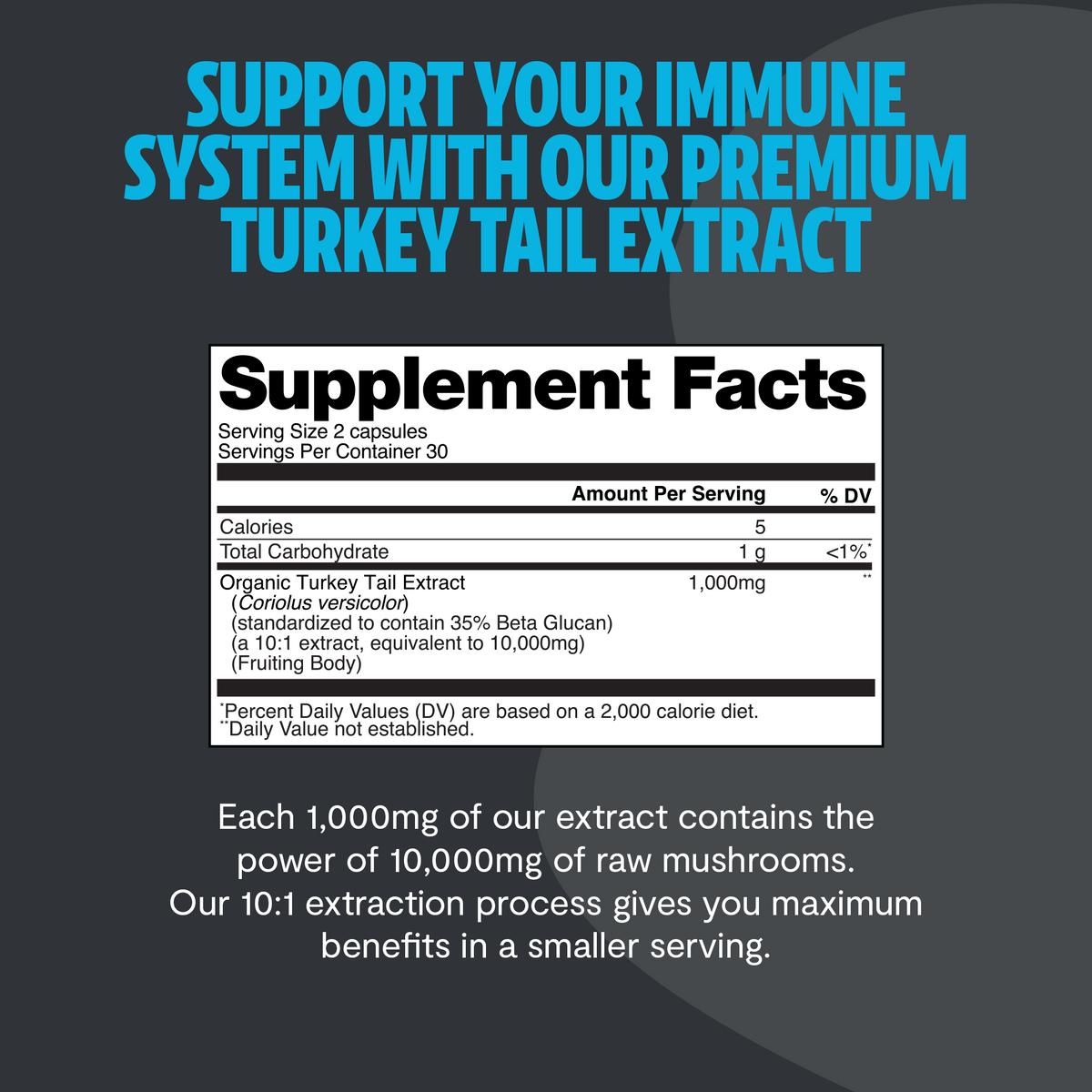 Organic Turkey Tail Capsules