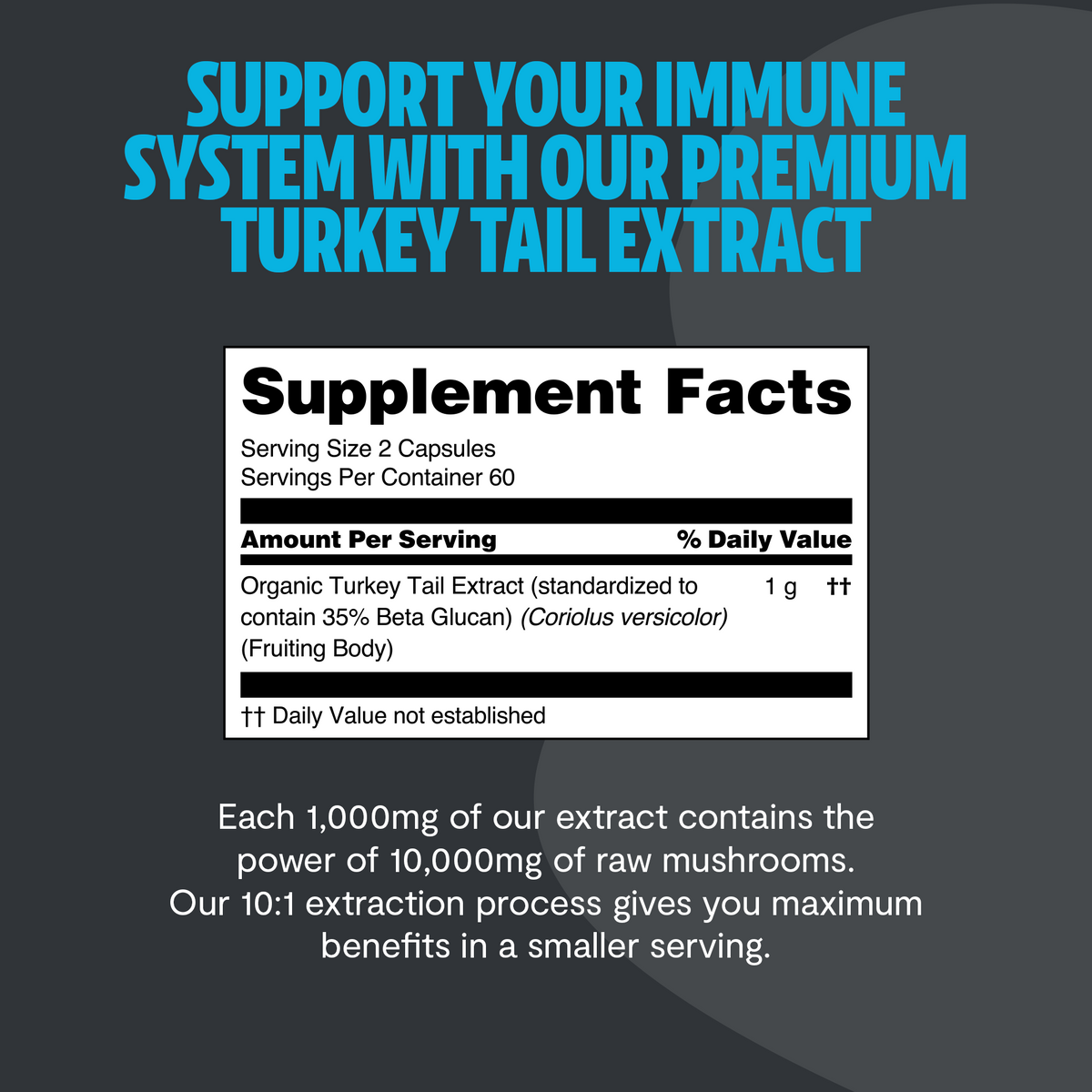 Organic Turkey Tail Capsules